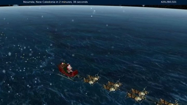 Δείτε ζωντανά το ταξίδι του Άγιου Βασίλη από τον Βόρειο Πόλο σε ολόκληρη τη Γη – Βίντεο